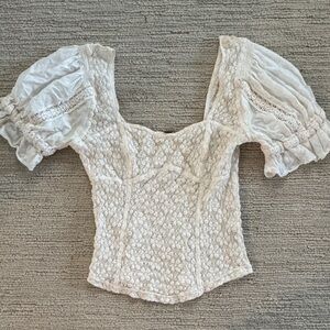 Free People Lace Top - size small